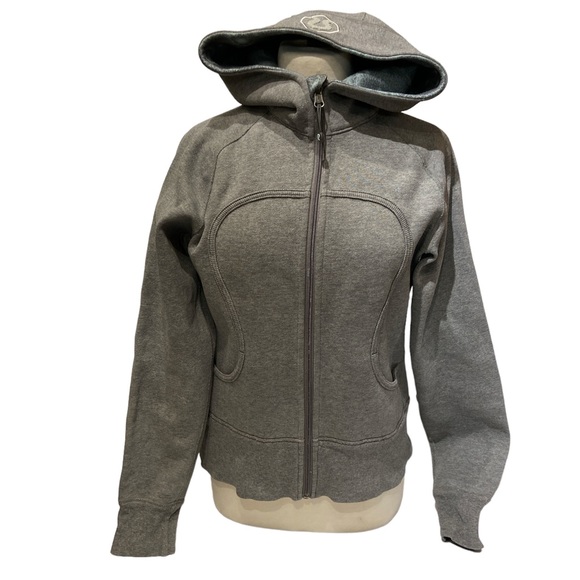 lululemon athletica Tops - Lululemon Dandelion Grey Reversible Hoodie